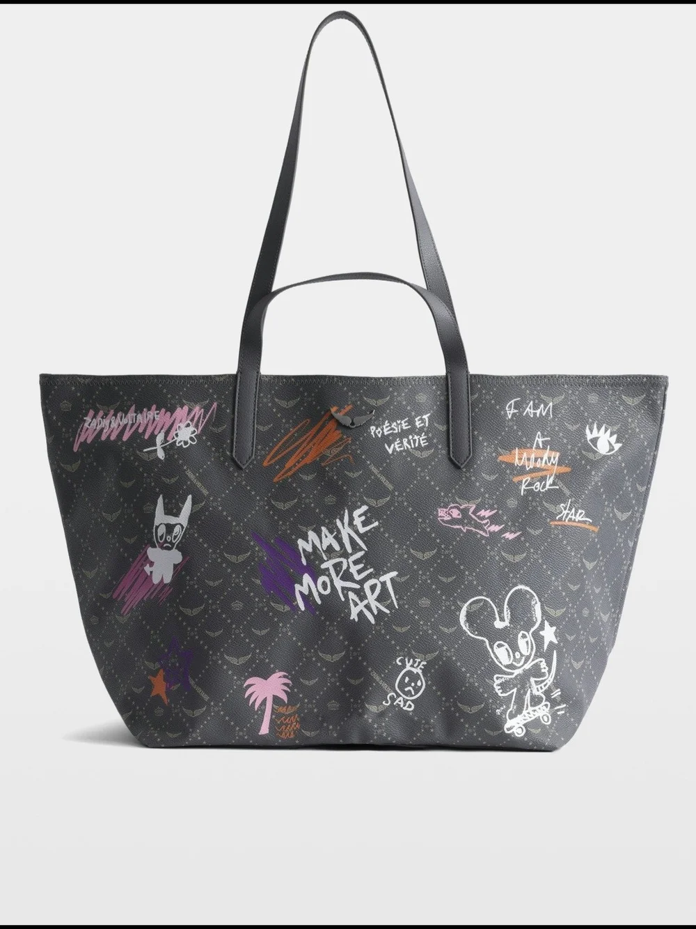 Zadig & Voltaire Z Shopper XL Monogram Tag Bag